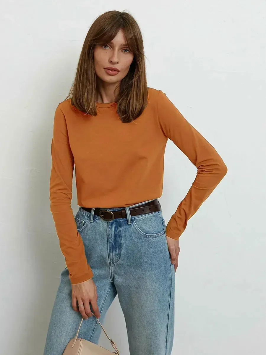 100% Cotton Long-Sleeve T-Shirt – Soft, Durable, and Comfortable.