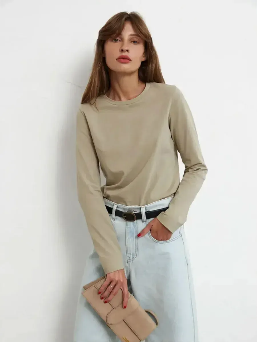100% Cotton Long-Sleeve T-Shirt – Soft, Durable, and Comfortable.