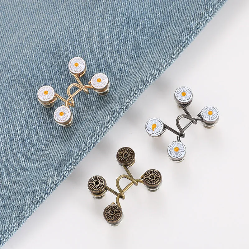 10PCS Pant Waist Tightener Adjustable Waist Buckle Jean Buttons