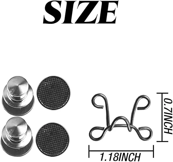 10PCS Pant Waist Tightener Adjustable Waist Buckle Jean Buttons