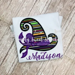 1245 - FANCY WITCH HAT - APPLIQUE CHILD SHIRT