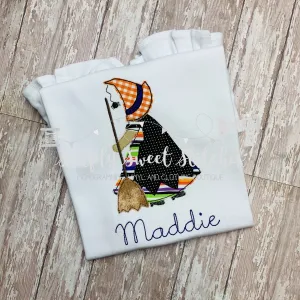 1250 - WITCH GIRL - APPLIQUE CHILD SHIRT