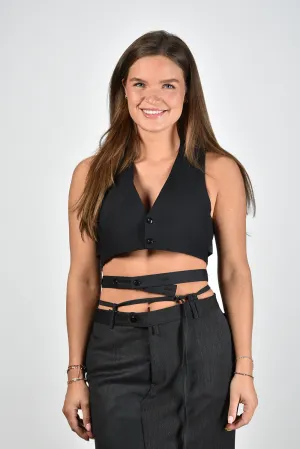 1/OFF Paris gilet Cropped 34113-09 assort black navy 2