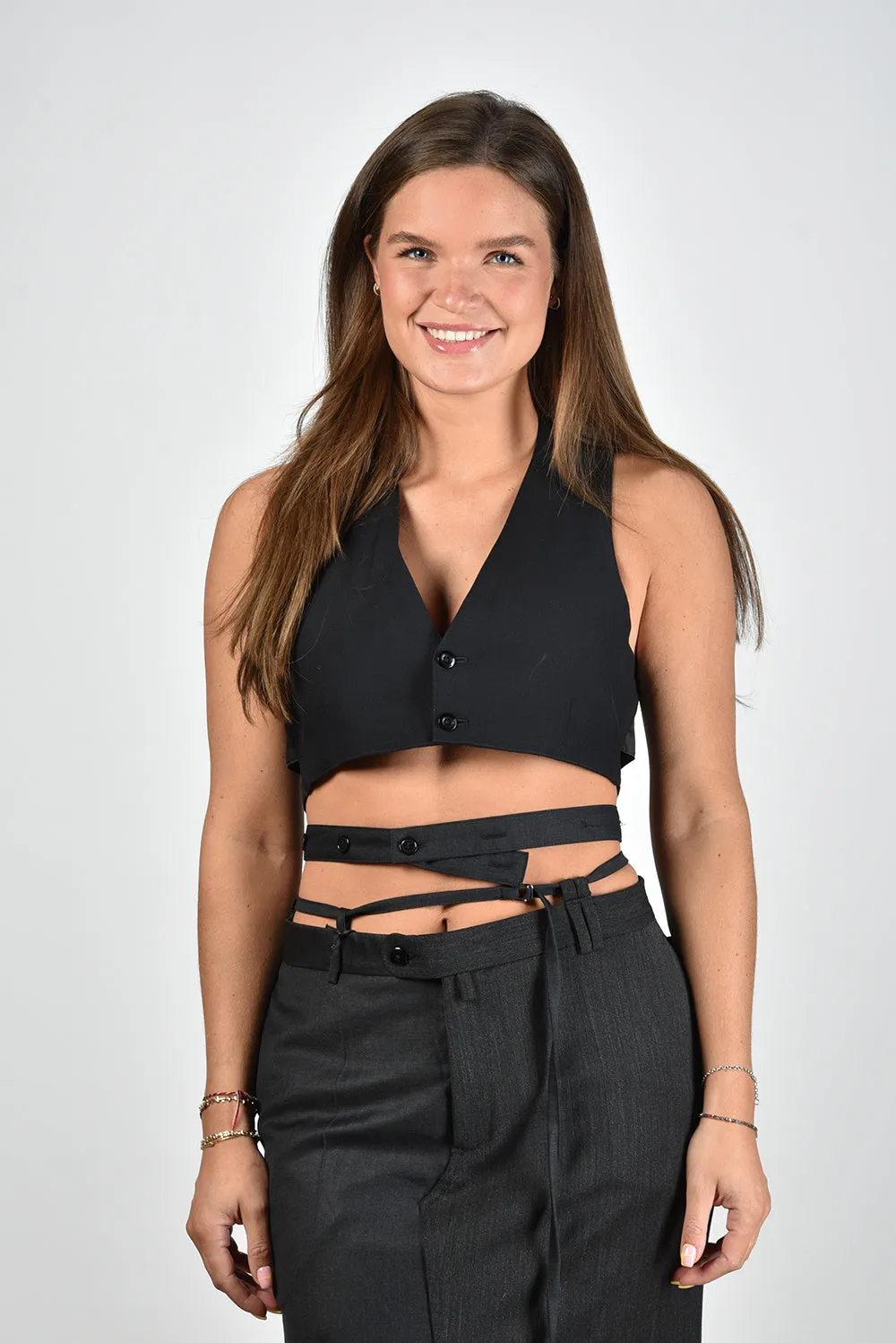 1/OFF Paris gilet Cropped 34113-09 assort black navy 2