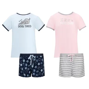 2 Pack Loungewear Hacci Shorts Set