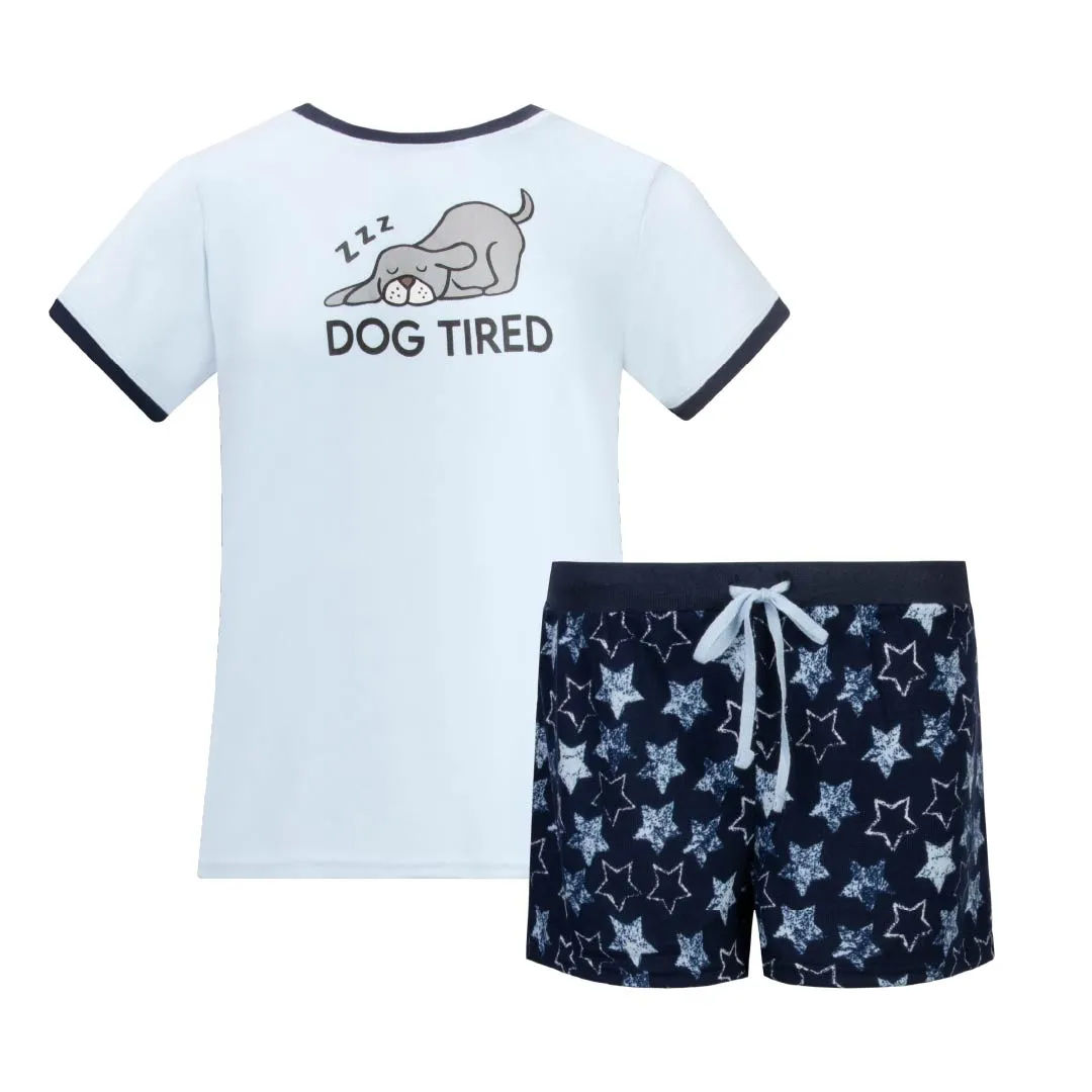 2 Pack Loungewear Hacci Shorts Set
