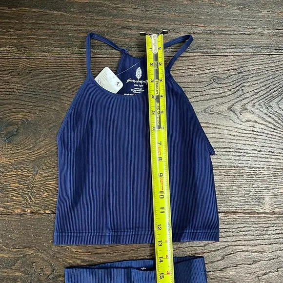 2 Pc FP Movement Set Happiness Runs Crop &amp; Good Karma Bike Shorts