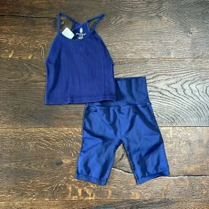 2 Pc FP Movement Set Happiness Runs Crop &amp; Good Karma Bike Shorts
