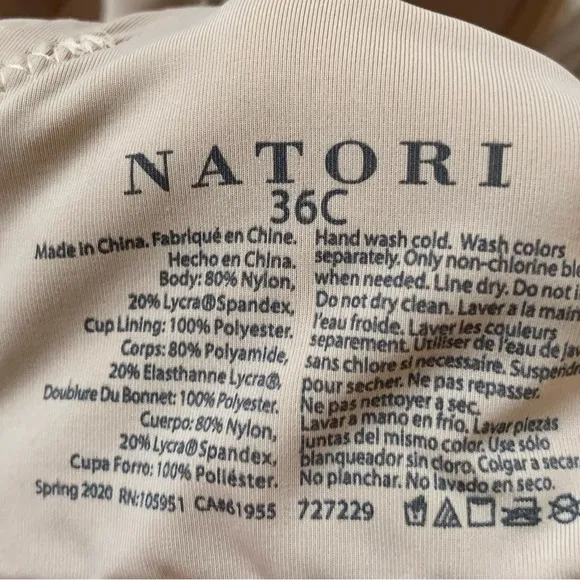 3 Natori Women's Bra bundle - Black, Tan, and Red. 36C. EUC.