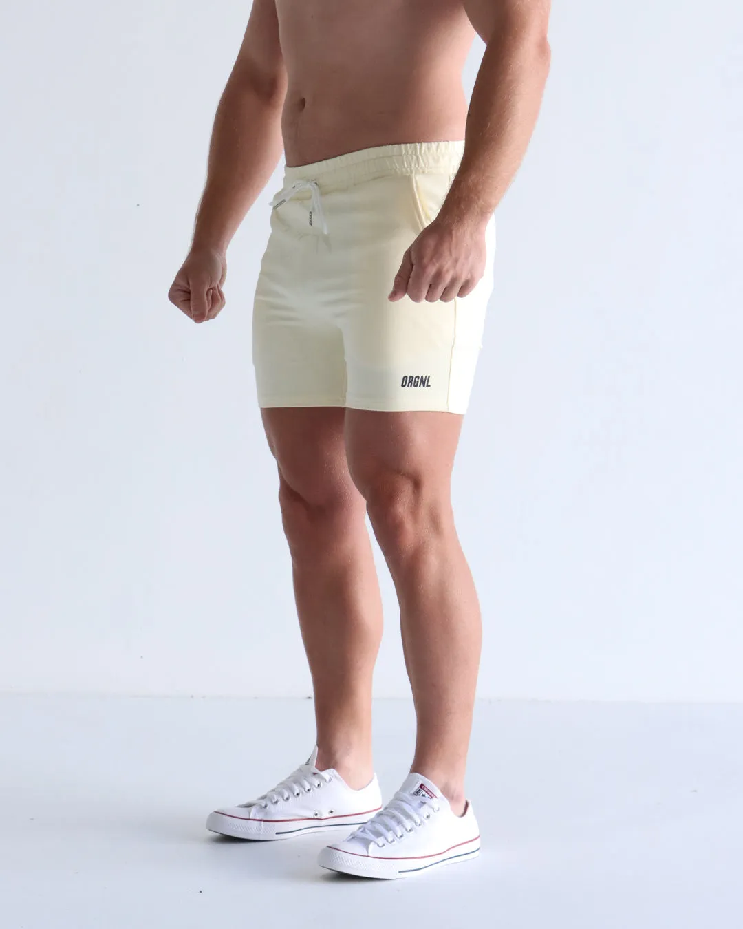 5" Base Shorts - Cream