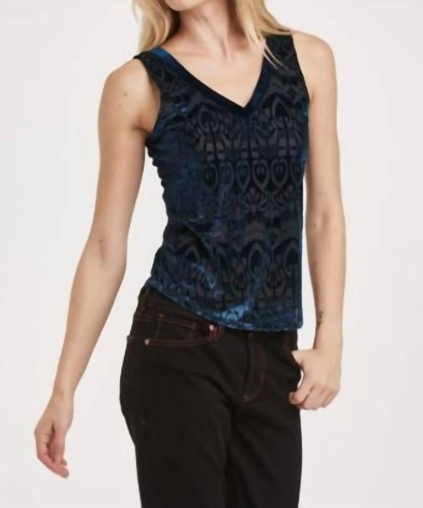 Acacia Tank Top In Sapphire Symphony