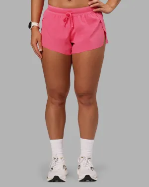 Accelerate Run Short 3" - Pink Lemonade