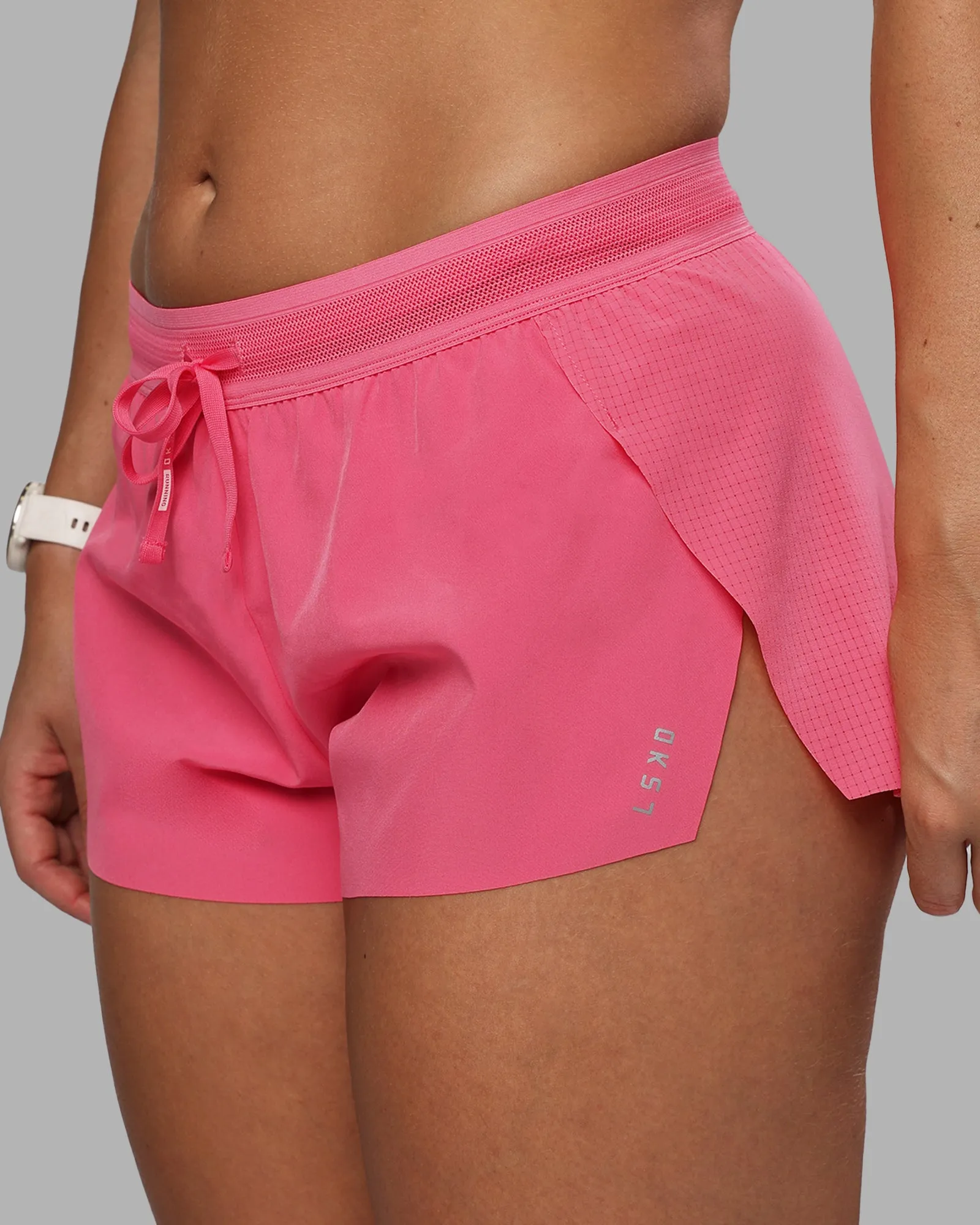 Accelerate Run Short 3" - Pink Lemonade