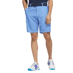 Adidas Ultimate365 9-Inch Printed Golf Shorts - Blue