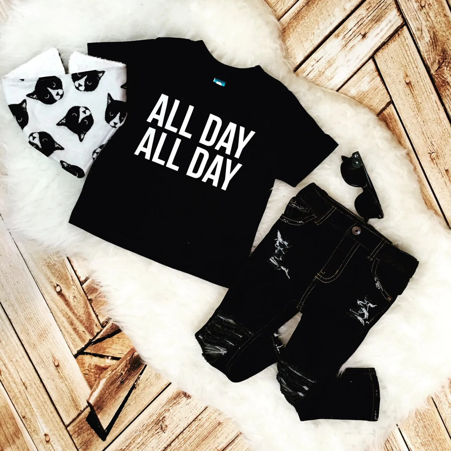 All Day All Day Kids Funny Tee