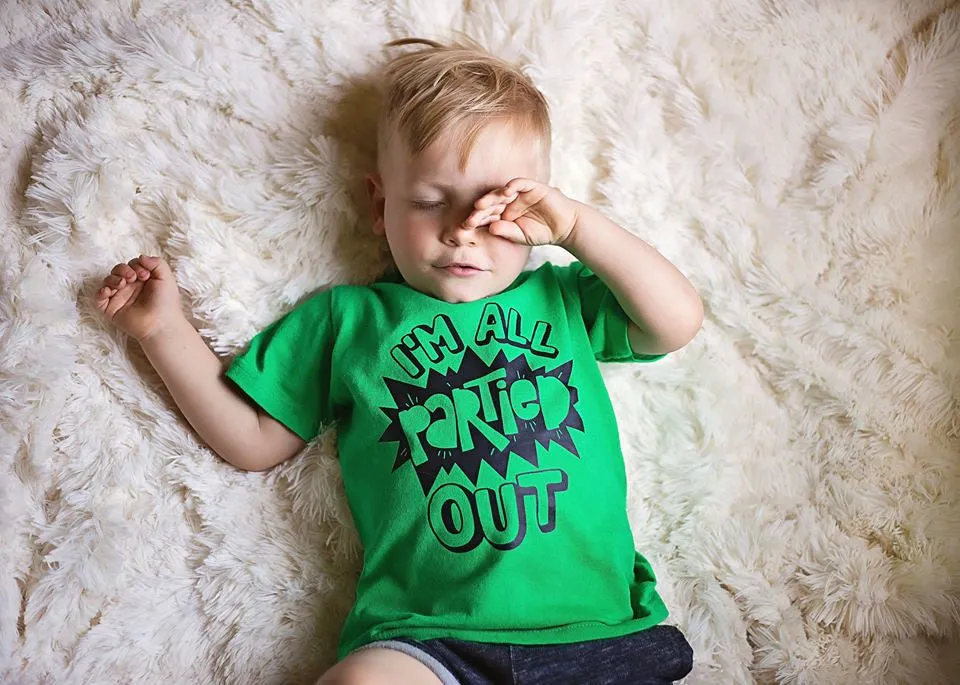 All Partied Out Baby Toddler Tee