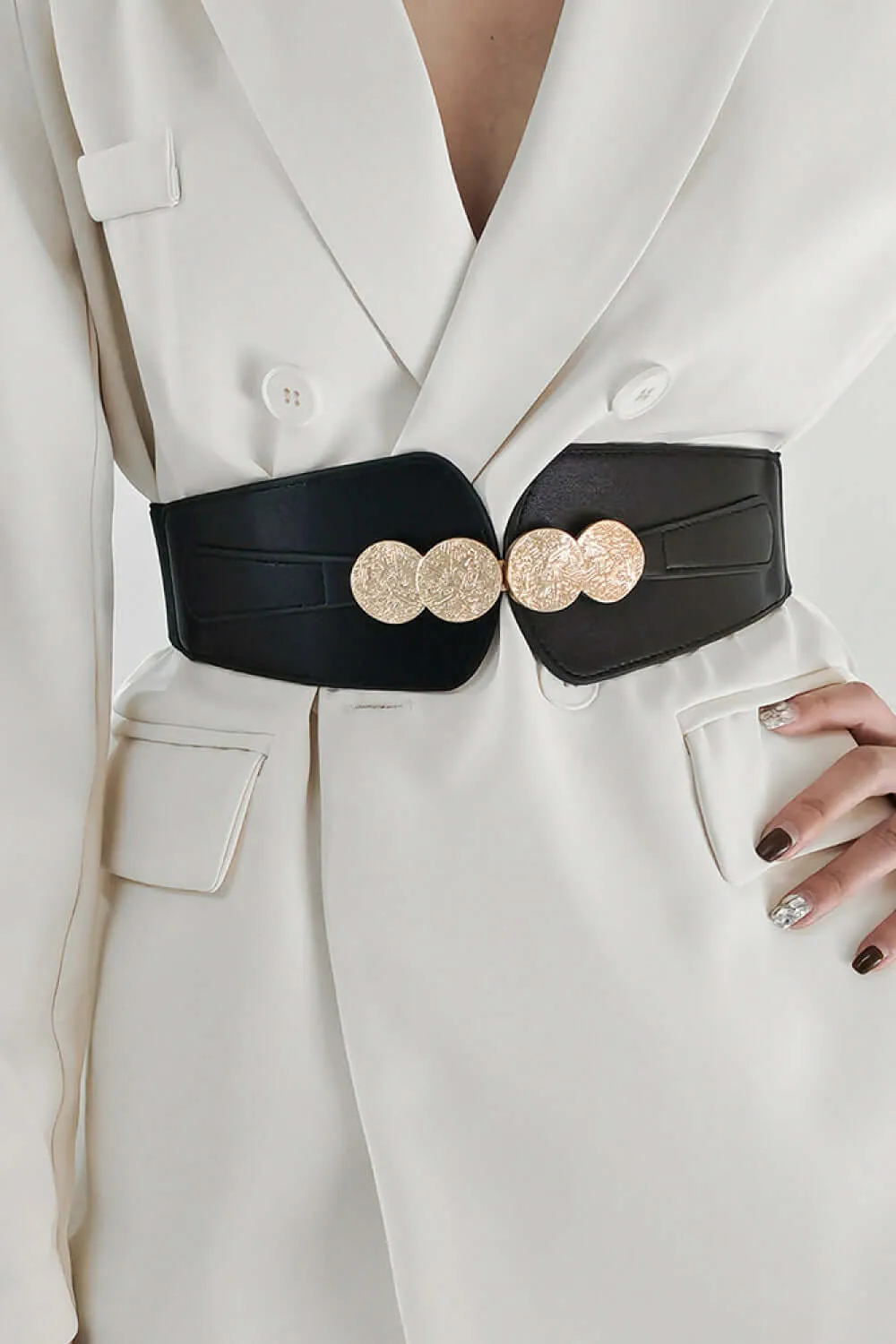 Alloy Buckle Elastic Belt – Sleek, Stylish, and Adjustable