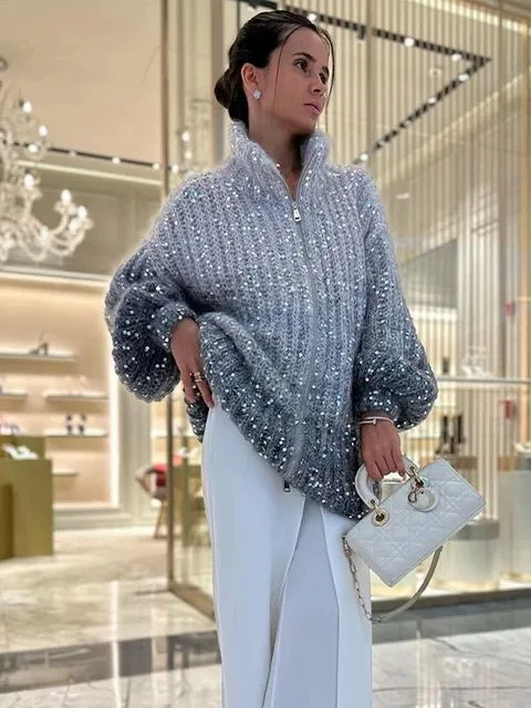 Angelina Stylish Knitted Sweater