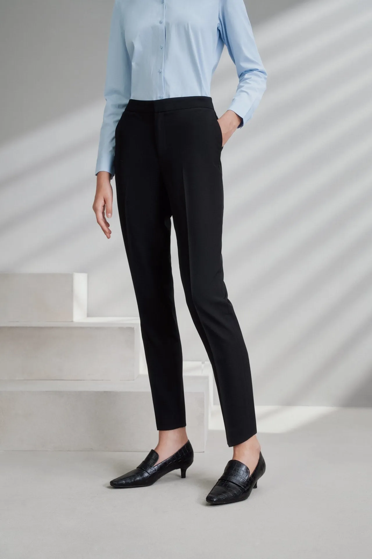 Ankle Cigarette Suit Pants