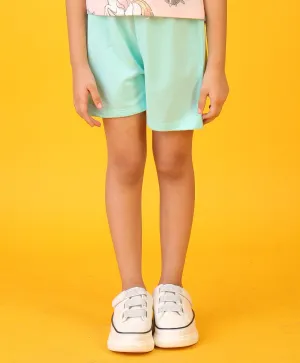 AQUA SUMMER GIRLS SHORTS - AQUA