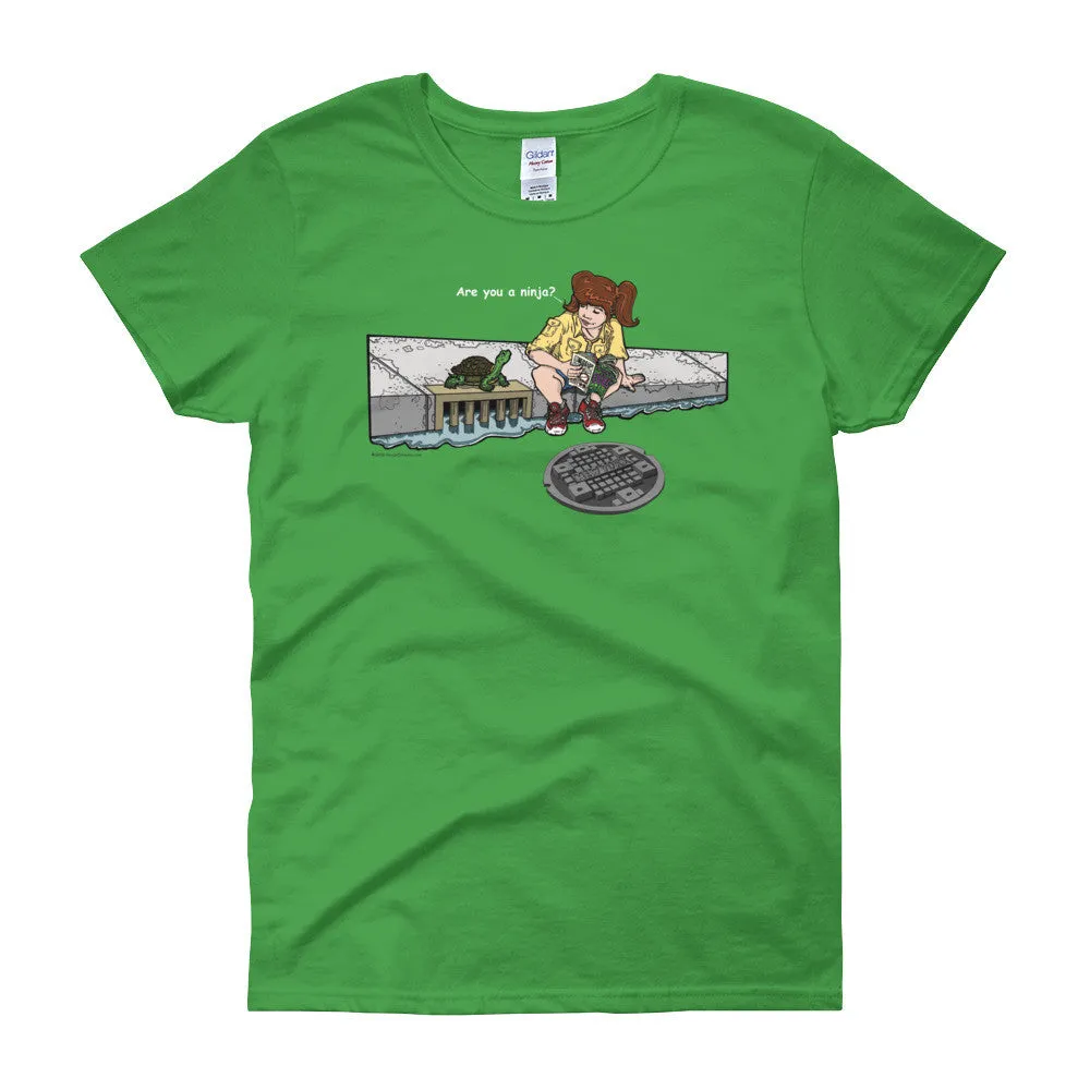 Are You a Ninja? April in New York Ninja? Fitted T-Shirt