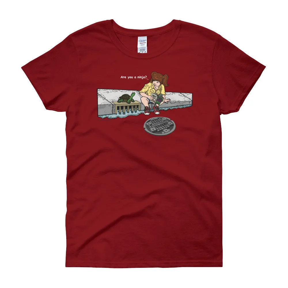 Are You a Ninja? April in New York Ninja? Fitted T-Shirt