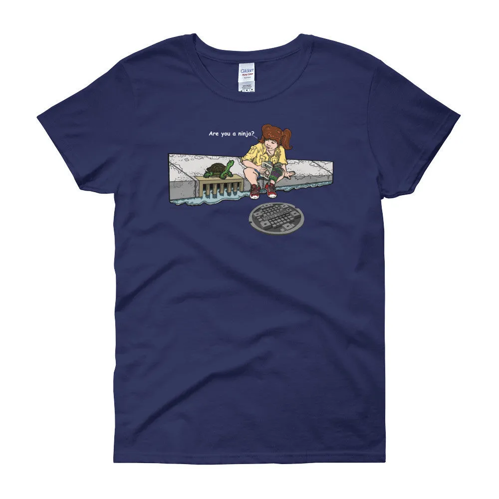 Are You a Ninja? April in New York Ninja? Fitted T-Shirt