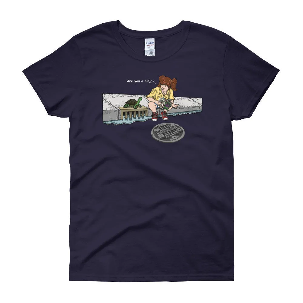 Are You a Ninja? April in New York Ninja? Fitted T-Shirt