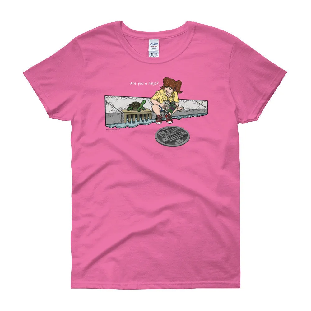 Are You a Ninja? April in New York Ninja? Fitted T-Shirt