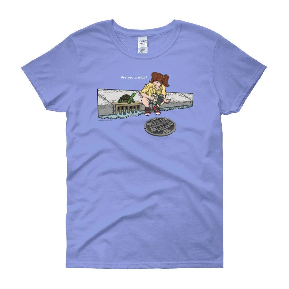 Are You a Ninja? April in New York Ninja? Fitted T-Shirt