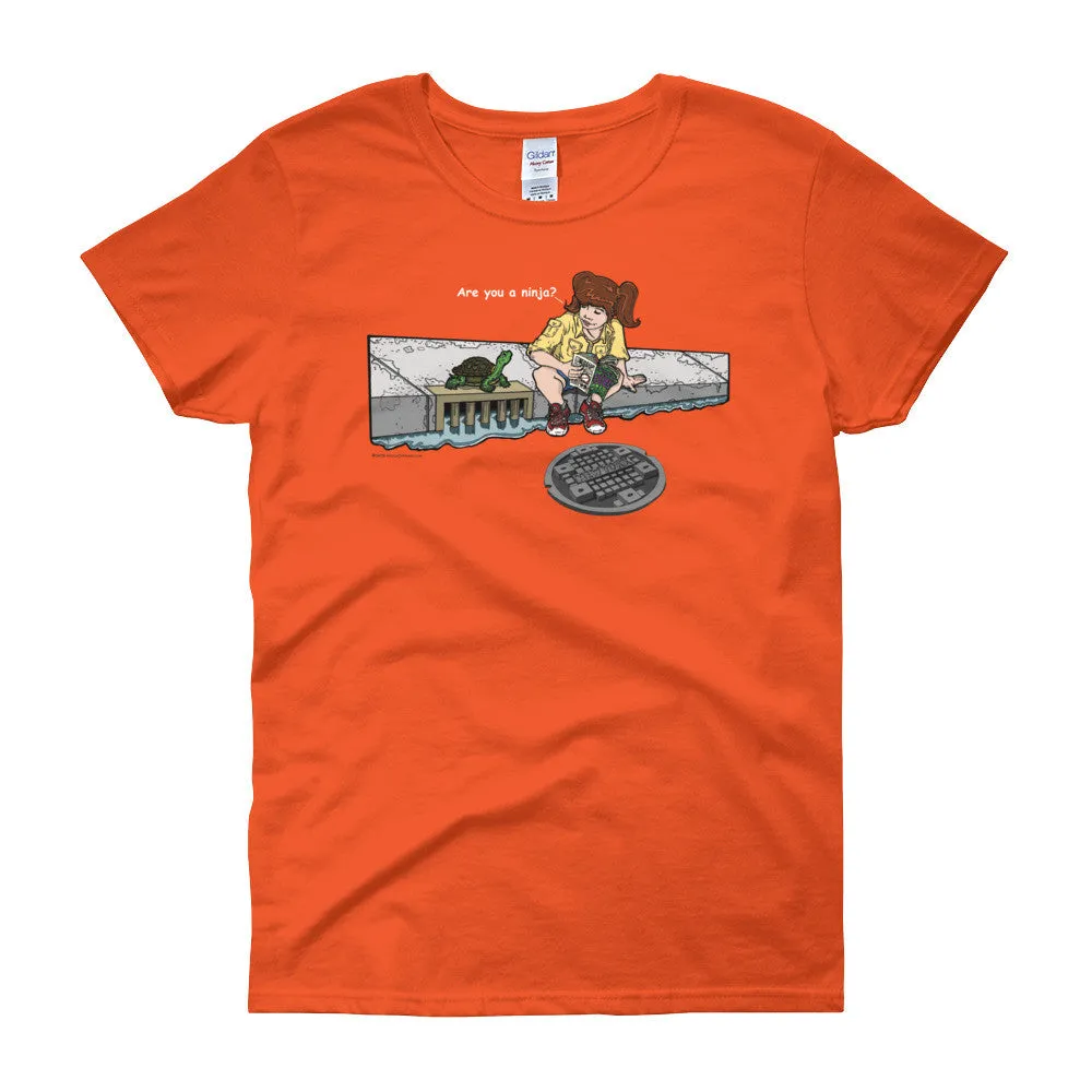 Are You a Ninja? April in New York Ninja? Fitted T-Shirt