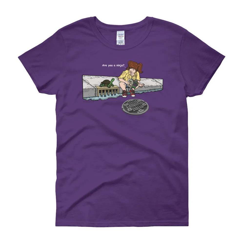 Are You a Ninja? April in New York Ninja? Fitted T-Shirt