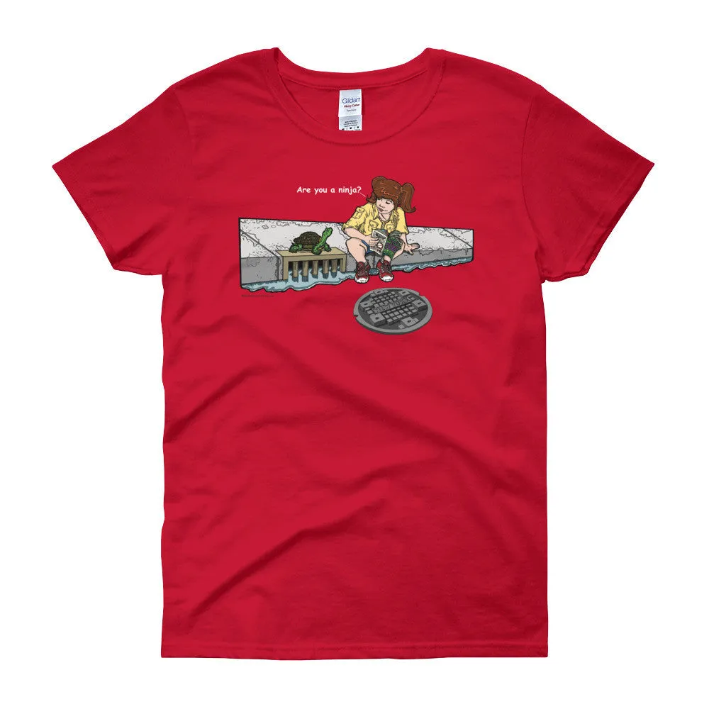 Are You a Ninja? April in New York Ninja? Fitted T-Shirt