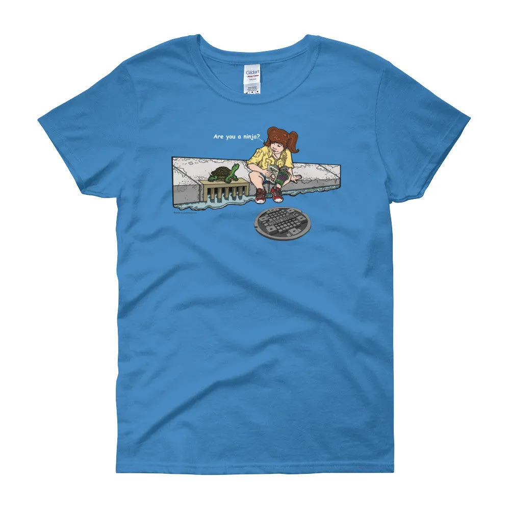 Are You a Ninja? April in New York Ninja? Fitted T-Shirt