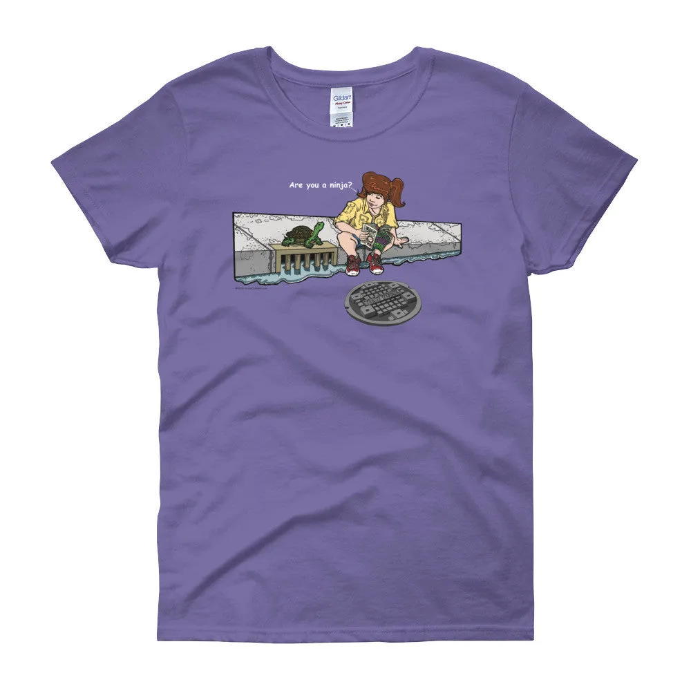 Are You a Ninja? April in New York Ninja? Fitted T-Shirt