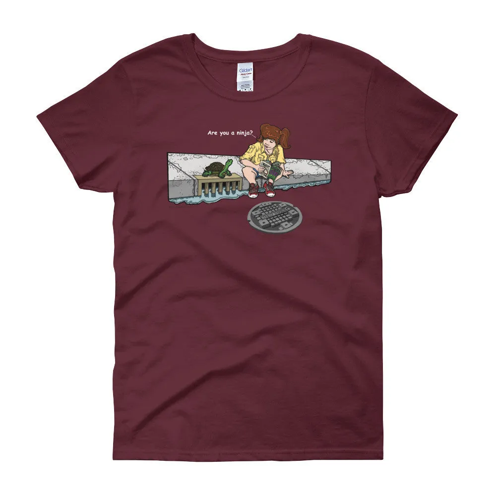 Are You a Ninja? April in New York Ninja? Fitted T-Shirt