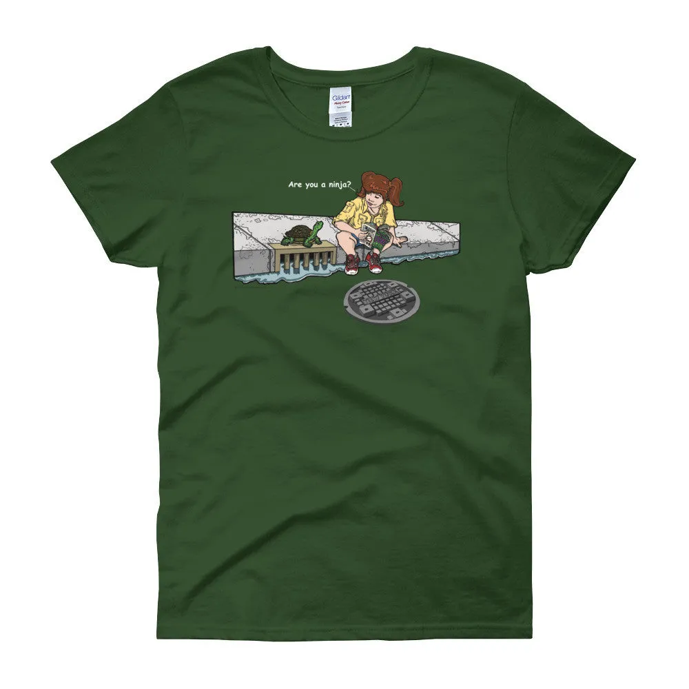 Are You a Ninja? April in New York Ninja? Fitted T-Shirt
