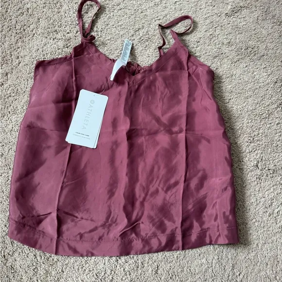 ATHLETA PJ set calm cool  shorts and cami Tawny Rose