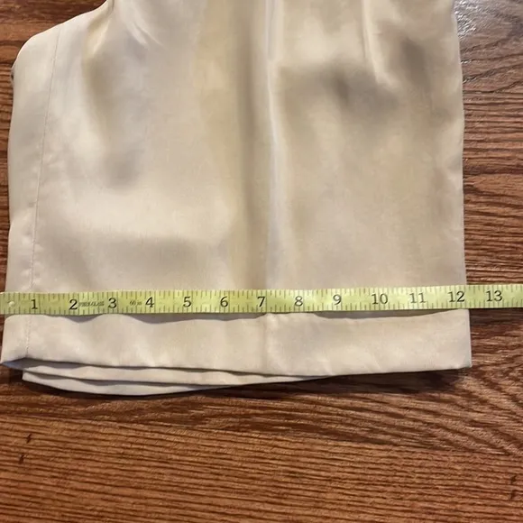 BABATON Artizia pleated VAUGHN shorts NEW! Size 6 drape LYOCELL fabric beige