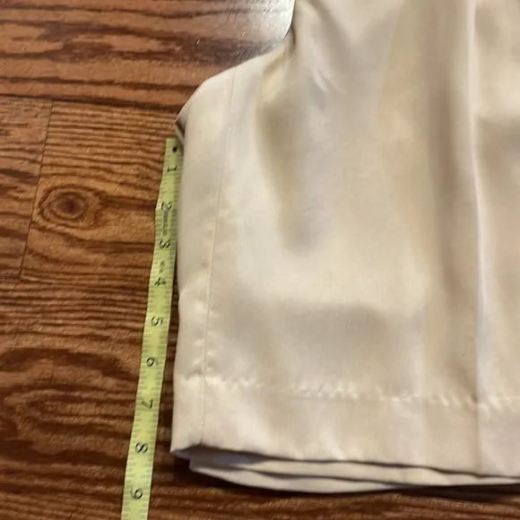BABATON Artizia pleated VAUGHN shorts NEW! Size 6 drape LYOCELL fabric beige