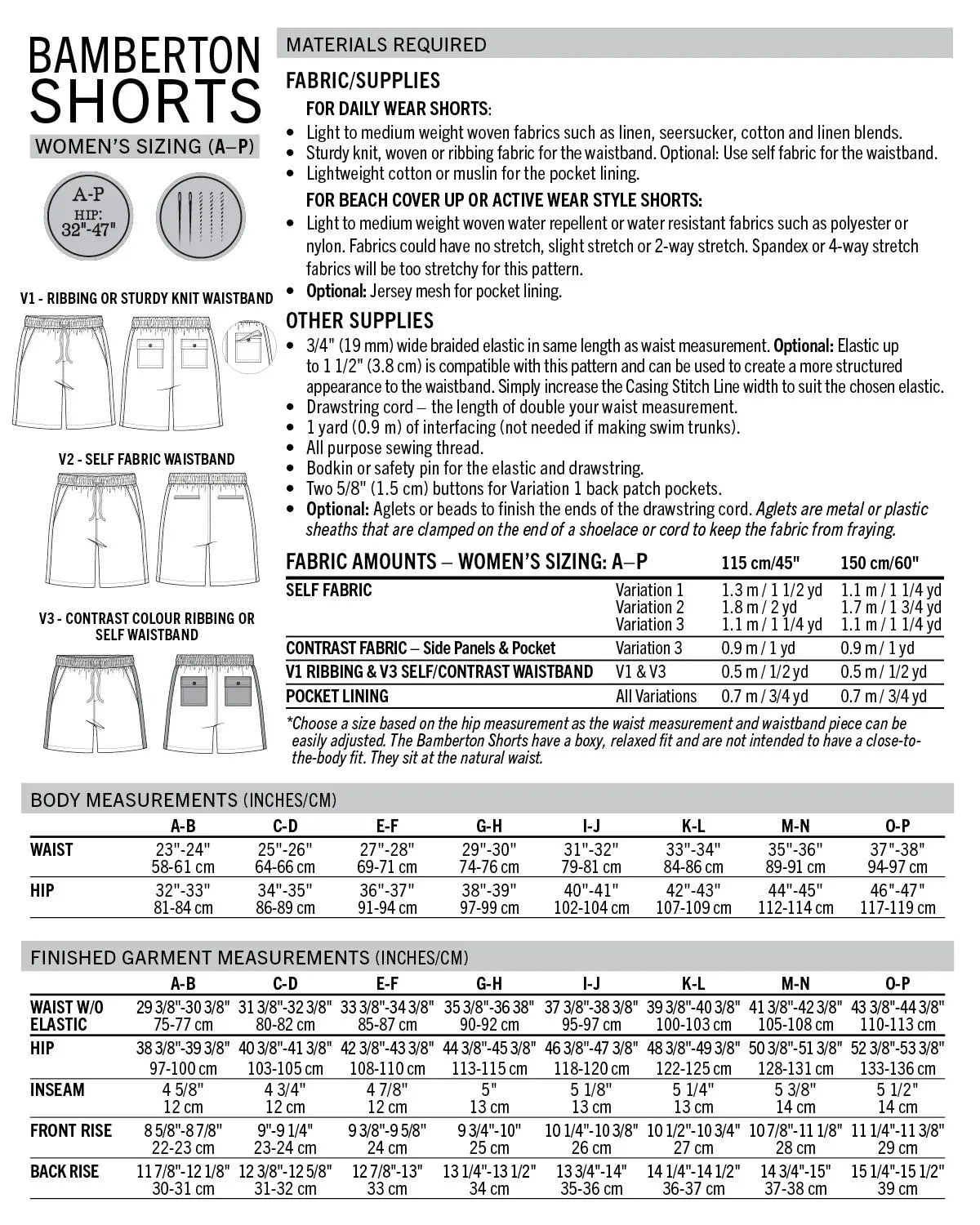 Bamberton Shorts (Curve Fit)