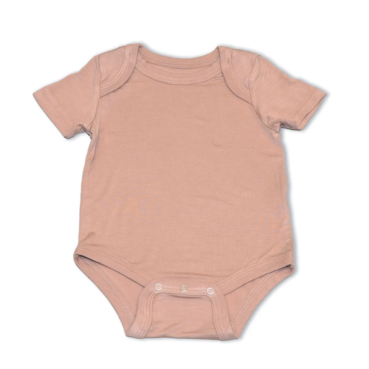 Bamboo Short Sleeve Onesie (Maple Sugar)
