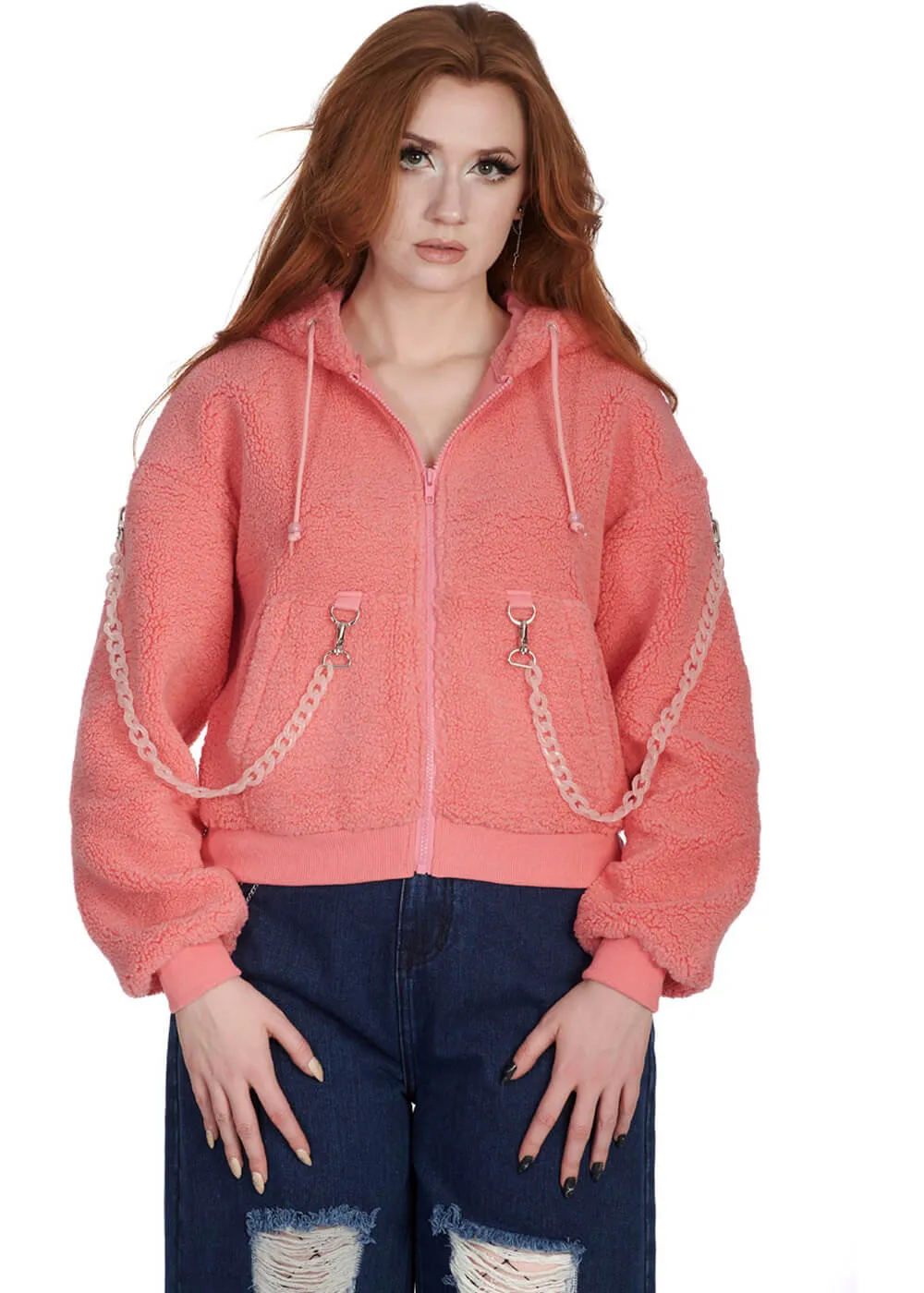 Banned Alternative Vinnie The Bunny Hoodie Roze