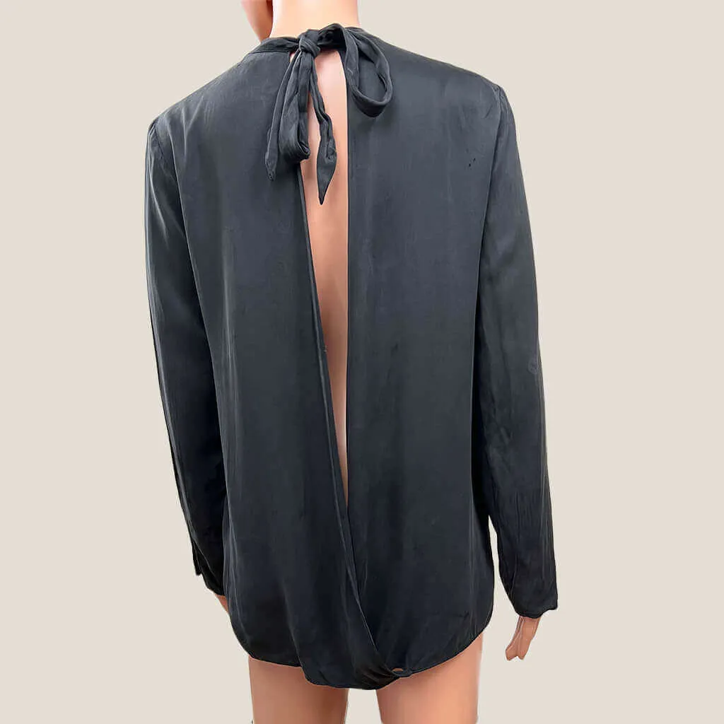 Bardot Black Long Sleeve Open Back Top 6