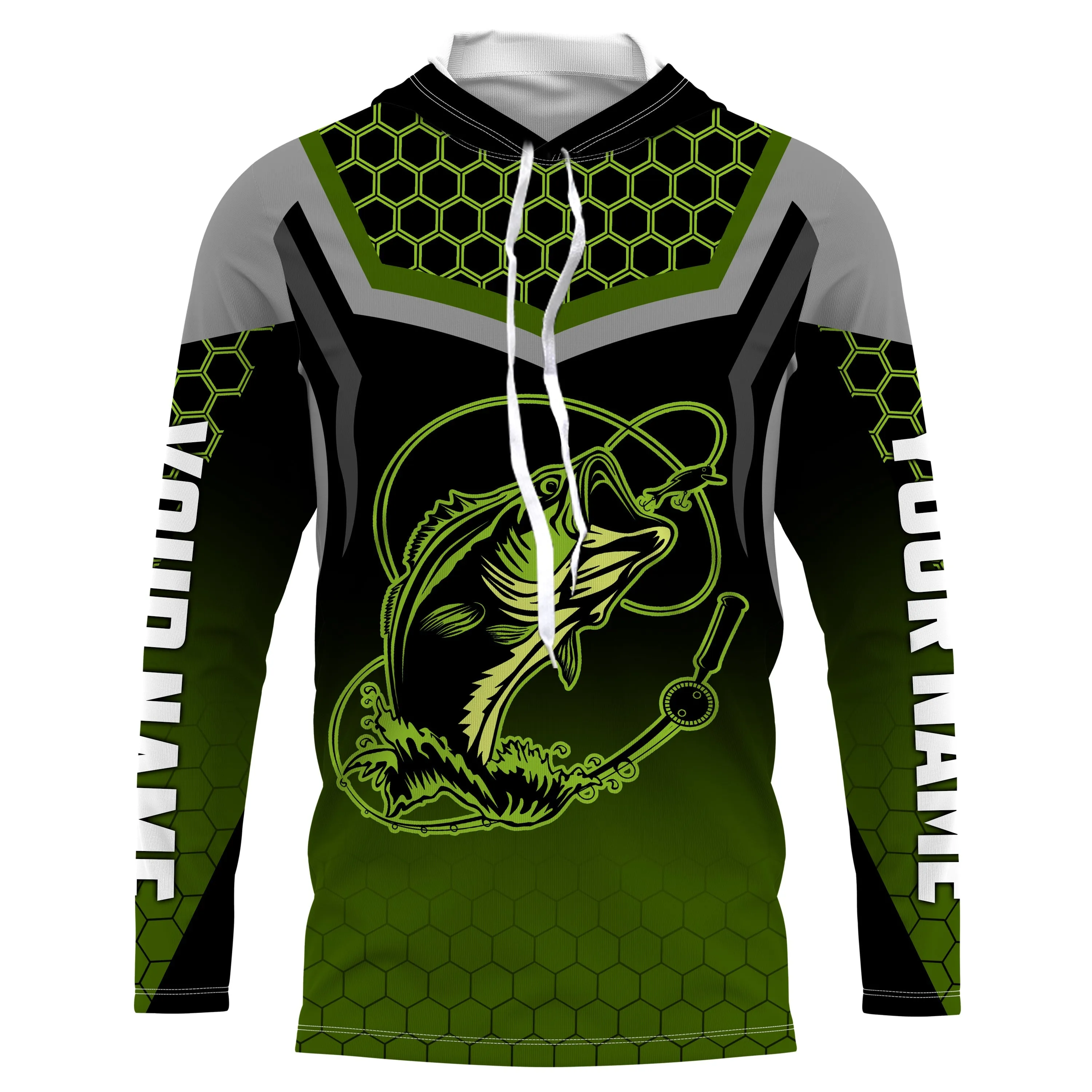 Bass Fish Custom Long Sleeve Fishing Shirts, Personalized Bass Fishing jerseys Fishing gifts IPHW1957