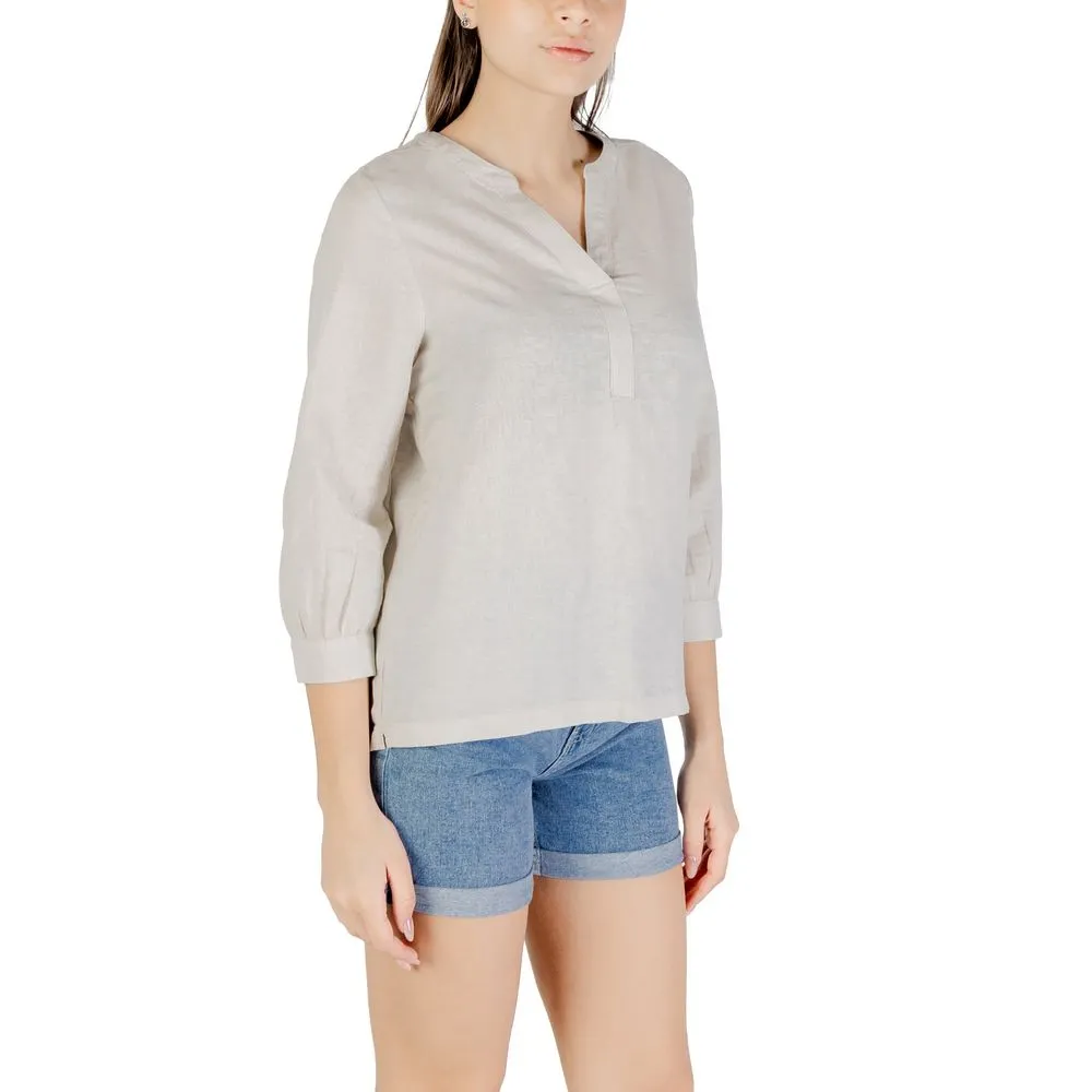 Beige Linen Shirt
