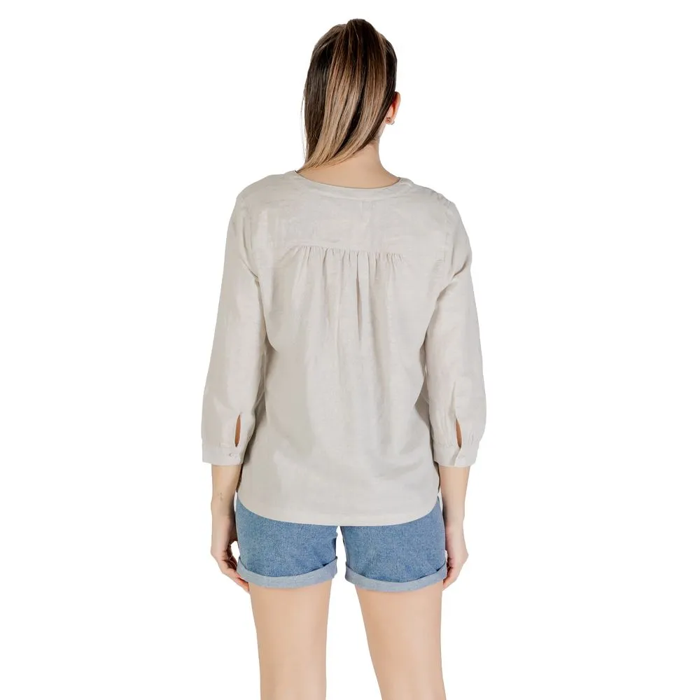 Beige Linen Shirt