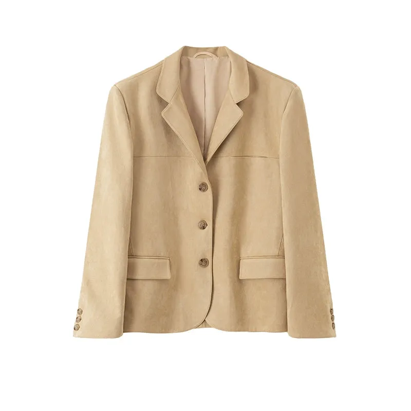 Beige Oversized Blazer