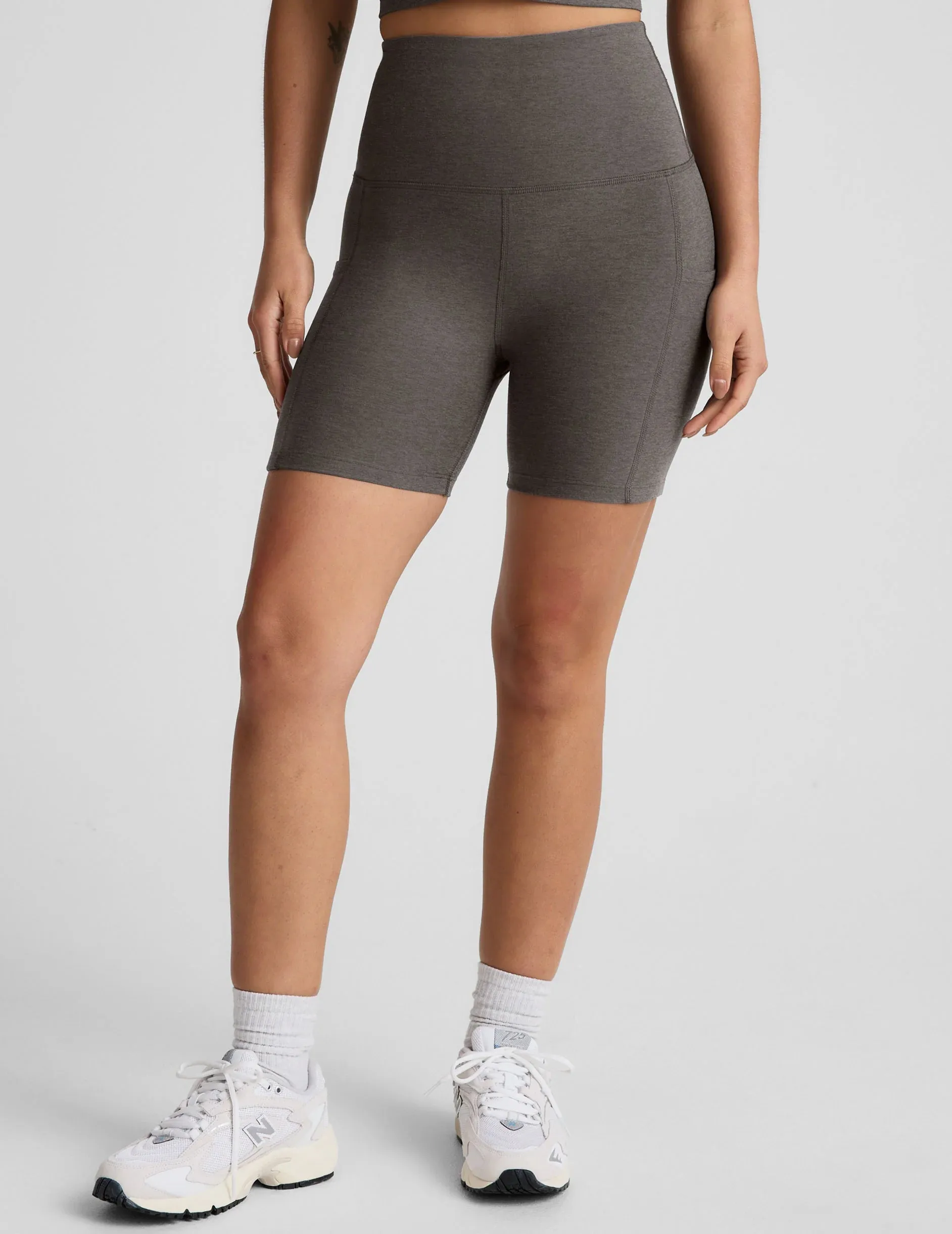 Beyond Yoga Spacedye Keep Pace 5" Short - True Gray Heather