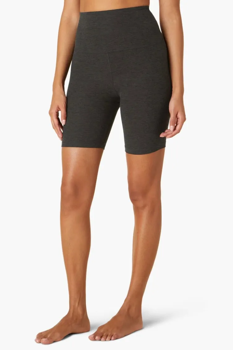 Beyond Yoga Spacedye Keep Pace Biker Short- Darkest Night